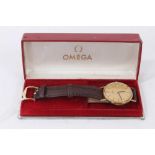 Early 1970s 9ct gold cased Omega wristwatch, in original box