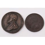 European - AE Medallions to include Philippvs of Spain Obv: Bust left draped, with reverse inscripti