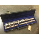 Silvered flute - Gemelhardt by Elkhardt. Ind M2.
