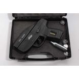 Air Pistol- Walther Red Hawk .177 calibre CO2 air pistol in plastic case.