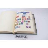 Selection of stamp albums world stamps, quantity of loose stamps