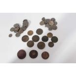G.B. - Mixed coins and tokens to include Ireland James II Gun Money Half Crowns October 1689 poor, J