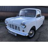 1976 Mini 850 Pickup, 848cc, Reg. No. MTW 599P, finished in white with a vinyl interior.