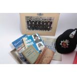 Collection of Essex Police and other related items to include Hand cuffs, Police badges, Police helm