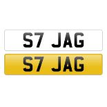 Cherished registration number- S7 JAG, held on retention document