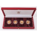 G.B. - The Royal Mint issued gold four coin 'Pattern Collection' 2003 (N.B. in case of issue but wit