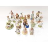 Collection of nineteen modern Beswick Beatrix Potter figures - Mr McGregor, Farmer Potatoes, Jeremy