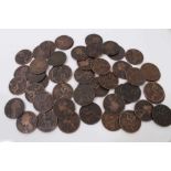 G.B. Mixed Victoria YH Bronze coinage in better than average condition to include Pennies x 49, Half