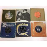 Box of approx 180 single records including Chiffons, Mitch Ryder, John Lee Hooker, American Breed, T