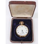 1930s 9ct gold cased pocket watch, boxed