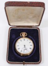 1930s 9ct gold cased pocket watch, boxed