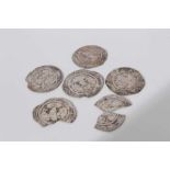 Iran - Early issues of Sassanian silver Drachm x 4 (N.B. With some edge loss) otherwise VG-AF and th