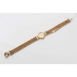 9ct gold Ca'D'oro ladies quartz wristwatch