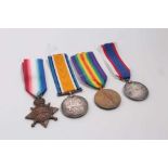 First World War and later Naval Long Service and Good conduct medal group comprising 1914 - 15 Star,