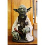 Large Yoda Star Wars life size custom fantasy prop, 28" tall