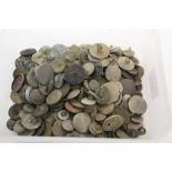 Medieval and post-medieval buttons (mostly metal detector finds) to include 25 examples in silver