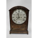 19th century mahogany bracket clock by Brownbill of Leeds