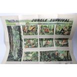 Interesting 1960's British Military Jungle Survival poster captioned 'Jungle Survival, this is the s
