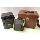 Thornton Pickard Junior Special plate camera, in leather case