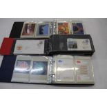 Stamps, selection of PHQ Cards, Presentation Packs and Aerogrammes all housed in albums.