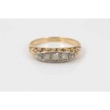 18ct gold diamond five stone ring