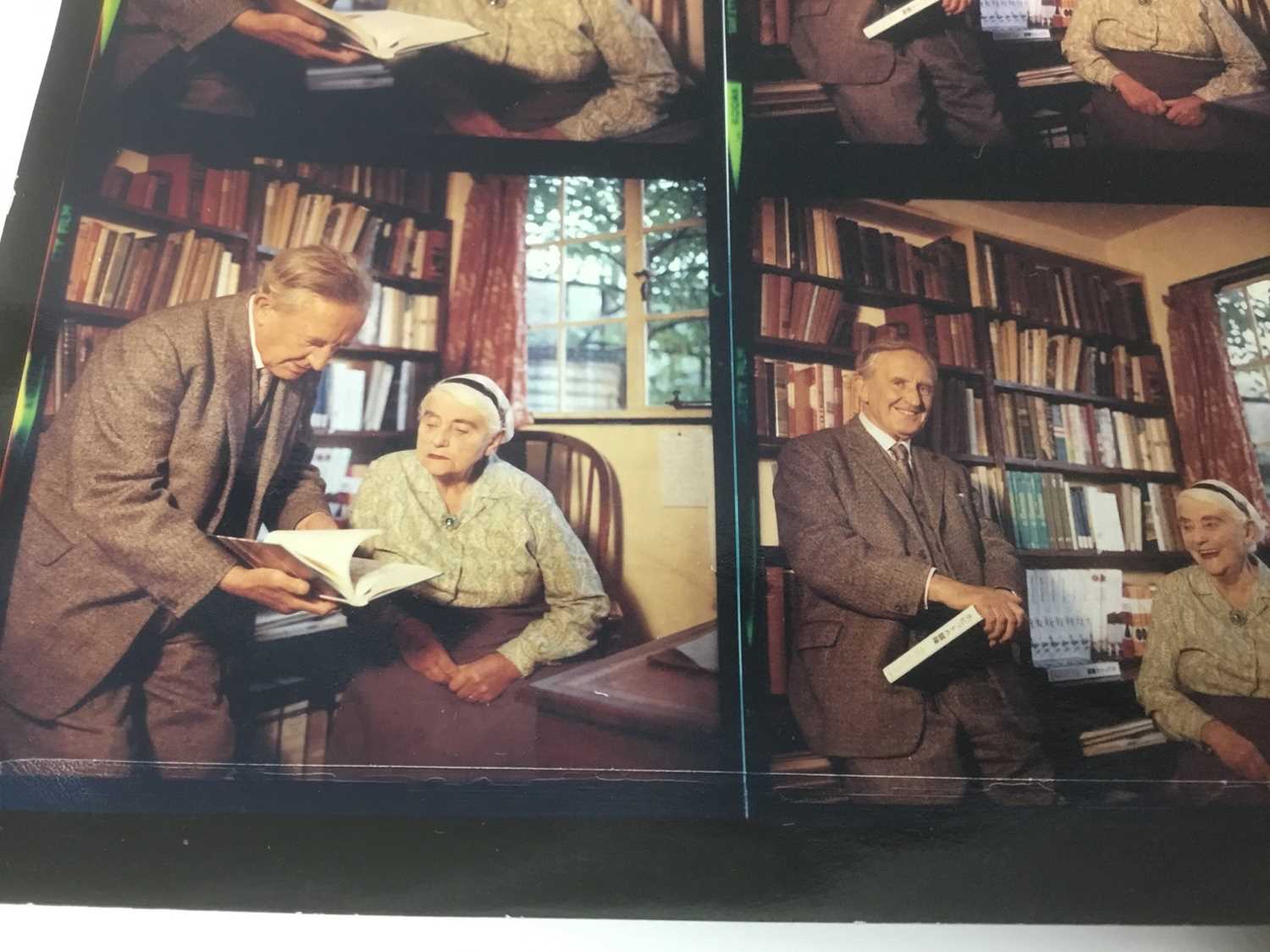 Pamela Chandler (1928-1993) four colour contact sheets taken of J. R, R. Tolkien and his wife Edith - Image 11 of 17