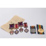 First World pair comprising War and Victory medals named to 3287 PTE. R.A. Milbourne. Suff. R. Suffo