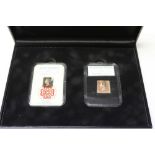 Stamps - selection housed in wooden presentation boxes including Marvel Heroes, Philatelic legends,