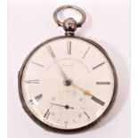 Victorian silver cased pocket watch by Frodsham and Baker