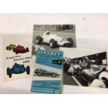 Interesting collection of 1950's and early 1960's motorsport and Formula One ephemera to include 195