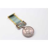 Victorian Crimean War medal pair comprising Crimea medal with Sebastopol clasp unofficially named to