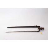 Victorian Enfield socket bayonet in scabbard