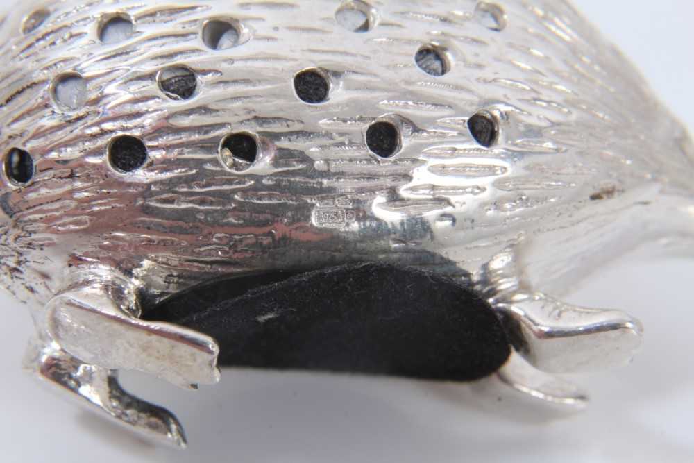 Silver hedgehog pin cushion - Image 4 of 4