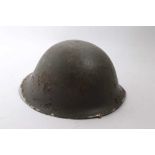 British Military MK III steel helmet as worn by Israeli forces from the 1950s - 70s, with chin strap