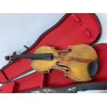 Late 19th century violin in later violin case
