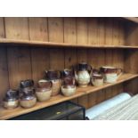 Collection of 19th century glazed pottery