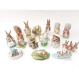 Collection of fifteen Beswick Beatrix Potter figures - Timmy Tiptoes, Goody Tiptoes, Fierce Bad Rabb