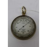 Short & Mason brass cased pocket barometer