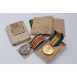 First World War pair comprising War and Victory named to 2/Lieut. E. A. Roberts R.A.F. Together with