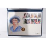 Guernsey - Gold proof coin first day cover 'The Queen Mother' £50 1998 (N.B. 24ct gold) (1 coin)