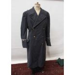 Post War East German Air Force Great Coat, together with a vintage American Stars and Stripes flag m