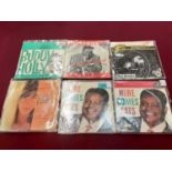 Box of EP's, mostly Elvis Presley, some multiple copies, also includes Fats Domino, The Searchers, B