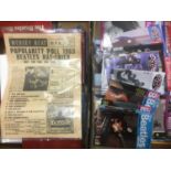 Beatles fan club magazines Issues 12-70 and Beatles Monthly Book 1963-1969 together with a box of Be