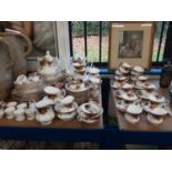 Extensive Royal Albert 'Old Country Roses' tea and dinnerware