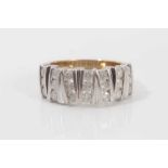 9ct gold diamond set dress ring