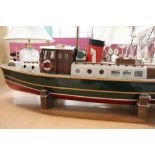 Good quality large scratch built radio controlled model of a ship 'H.M. Customs Badger', (remote lac