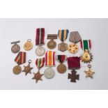 First World War War medal named to 49340 PTE. H. P. Allaker. Midd.x R., Victory medal named to 2043