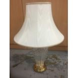 Modern Waterford crystal lamp and shade