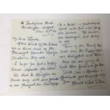 Edith Tolkien (1889-1971) a hand written letter by the wife of J. R. R. Tolkien to his official phot