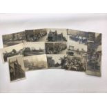 World and GB postcards including stations, overseas including Cologne military 1919, real photograph